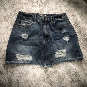 Jean Mini skirt